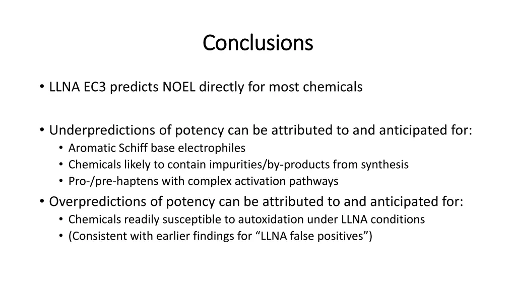 conclusions conclusions 1