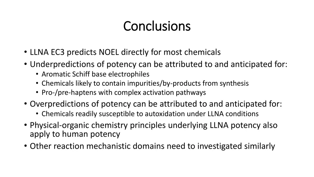 conclusions conclusions