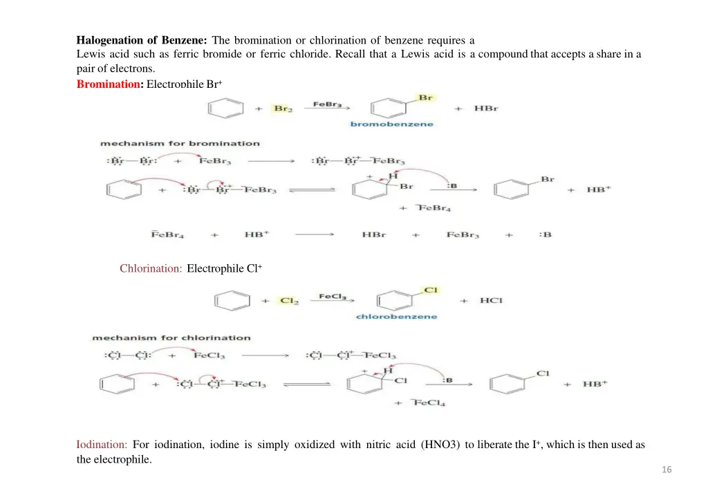 halogenation of benzene the bromination