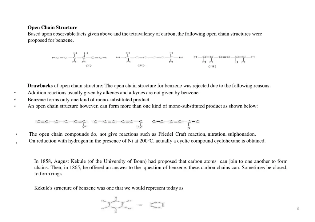 open chain structure