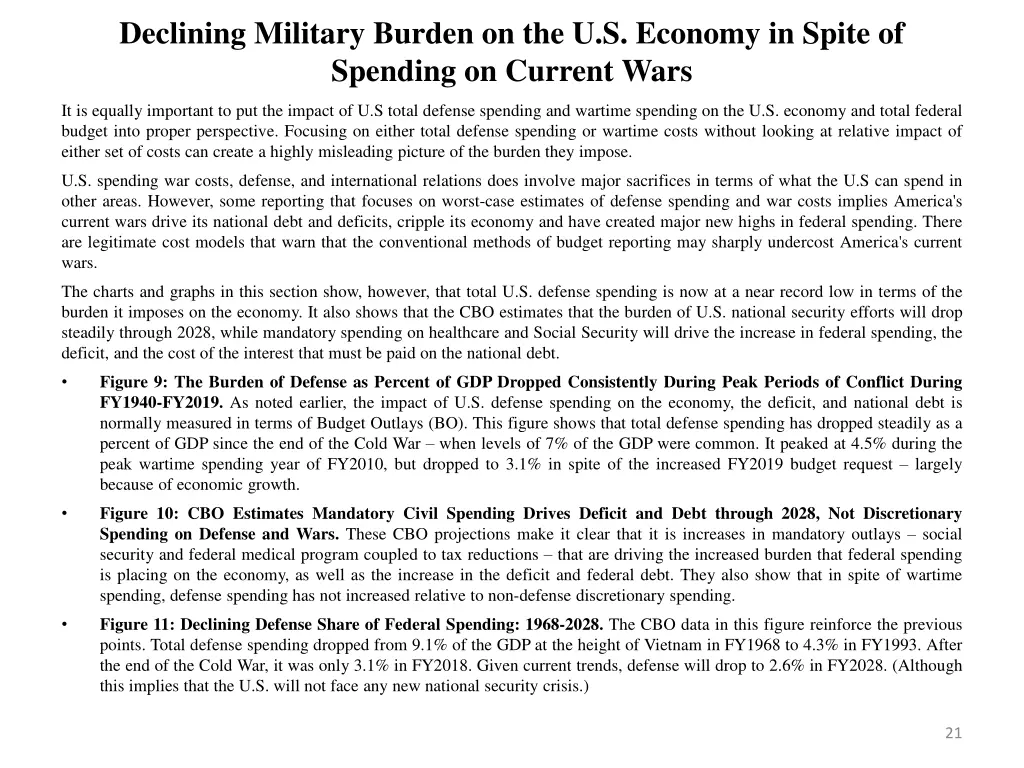 declining military burden on the u s economy