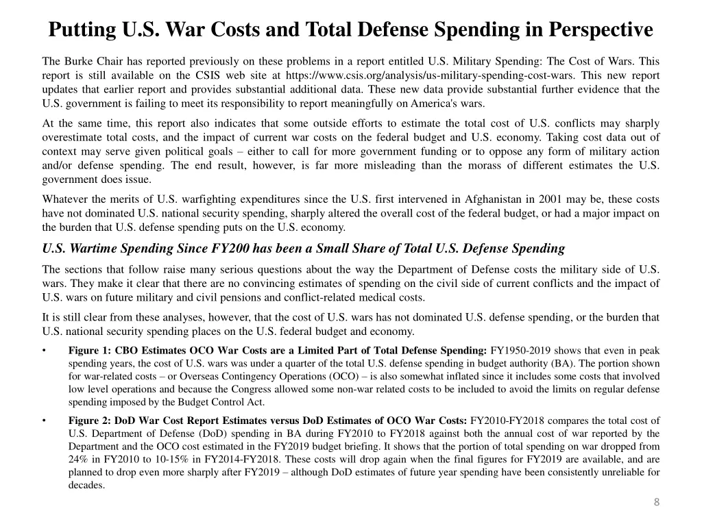 putting u s war costs and total defense spending