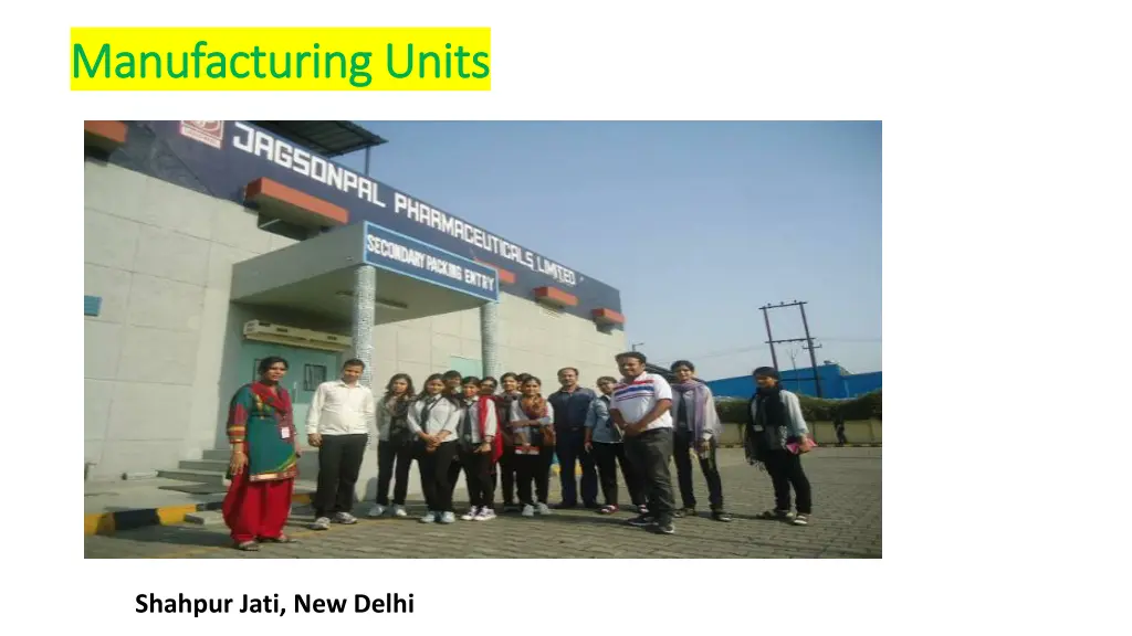 manufacturing units manufacturing units