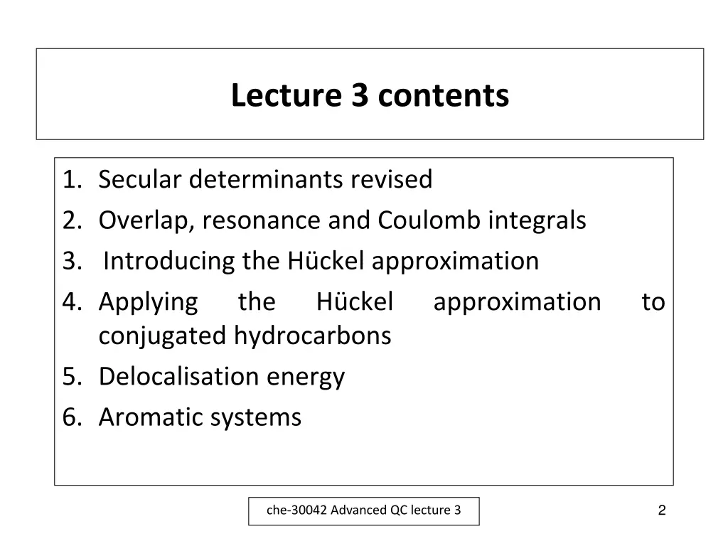 lecture 3 contents