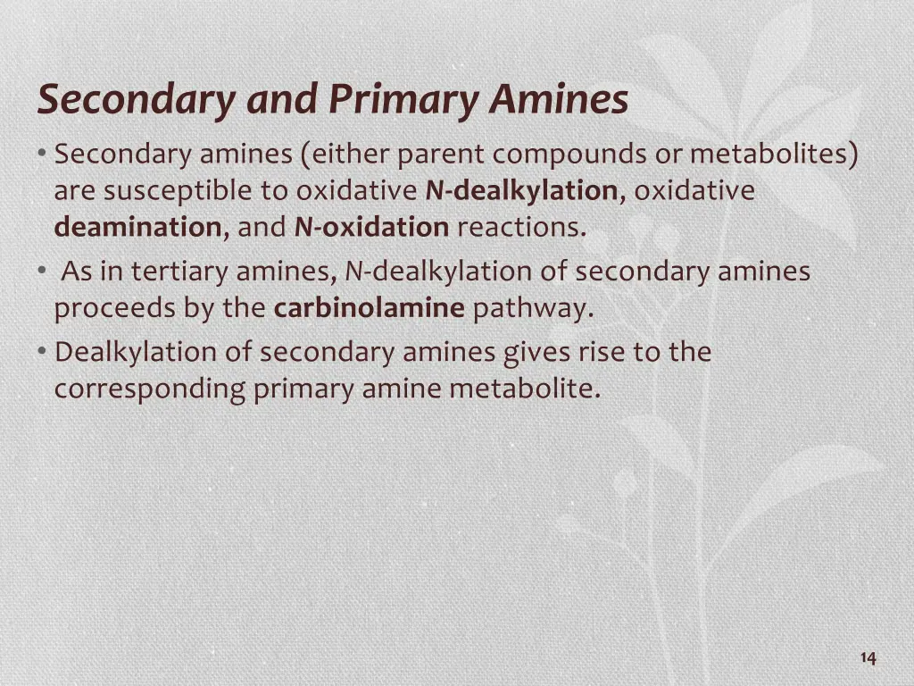 secondary and primary amines secondary amines