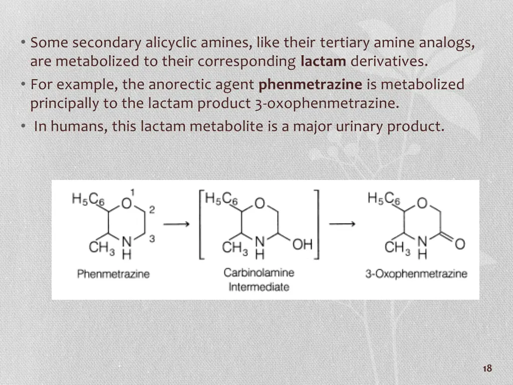some secondary alicyclic amines like their