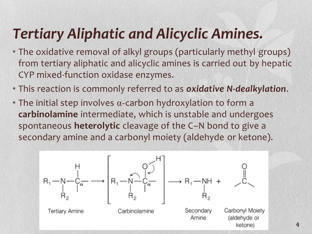 tertiary aliphatic and alicyclic amines