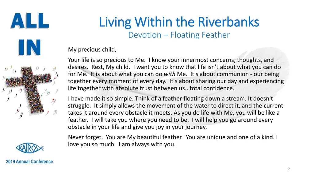 living within the riverbanks living within