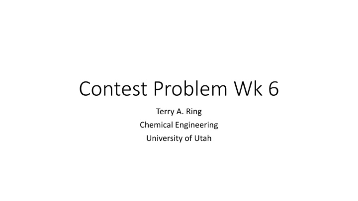 contest problem wk 6