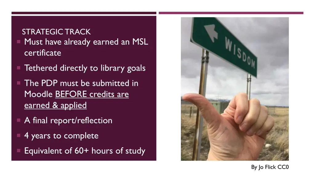 strategic track must have already earned