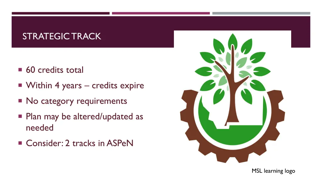 strategic track