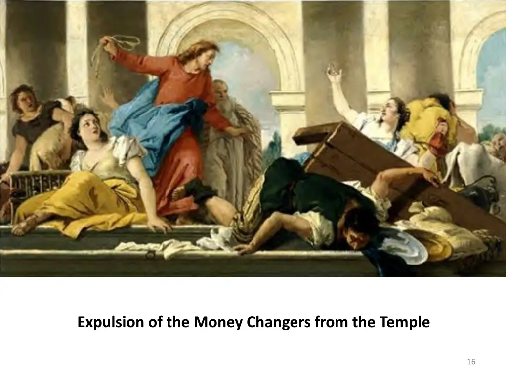 expulsion of the money changers from the temple