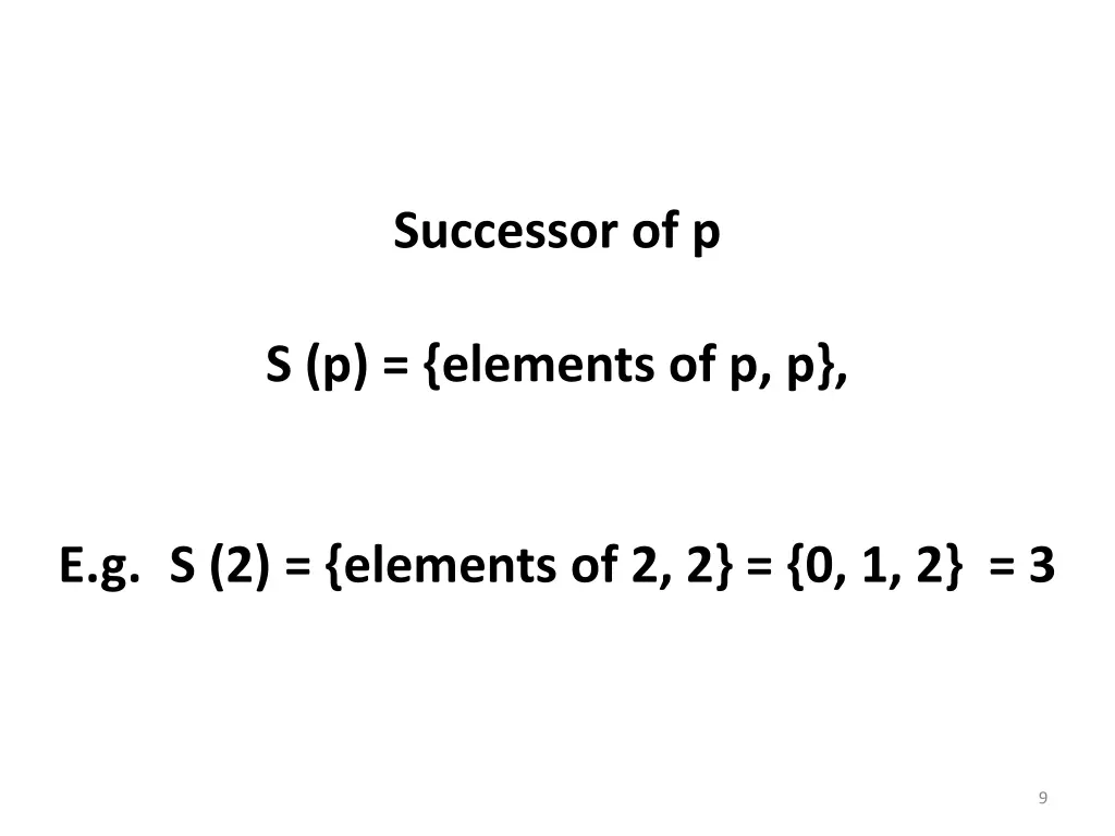 successor of p