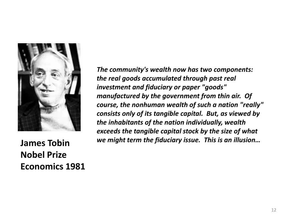 the community s wealth now has two components