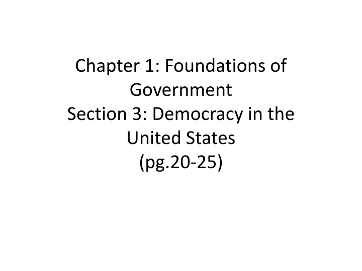 chapter 1 foundations of government section