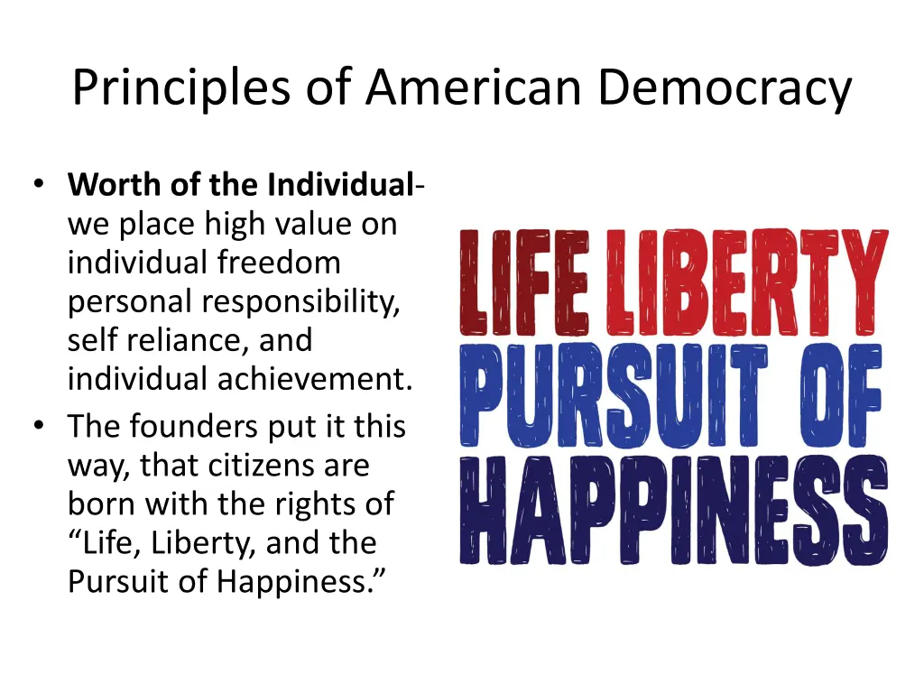 principles of american democracy
