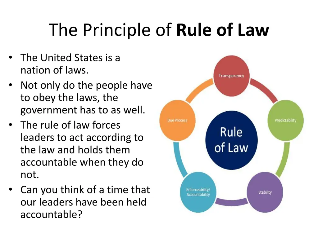 the principle of rule of law