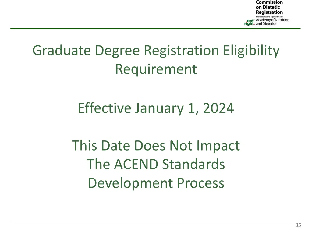 graduate degree registration eligibility