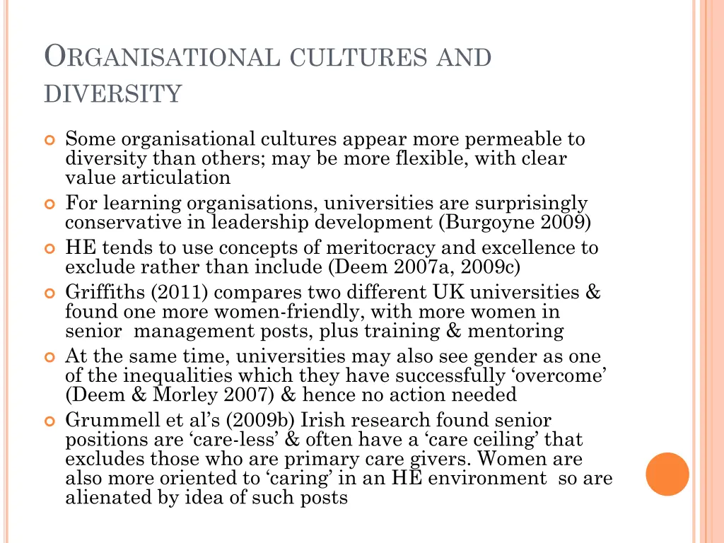 o rganisational cultures and diversity