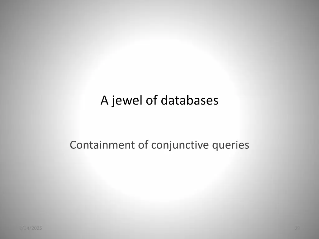 a jewel of databases
