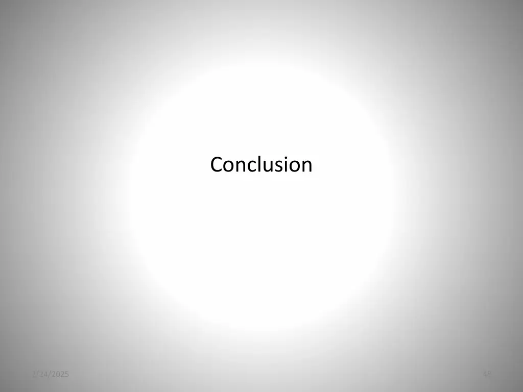 conclusion