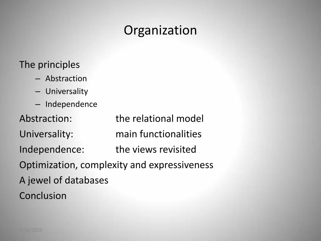 organization