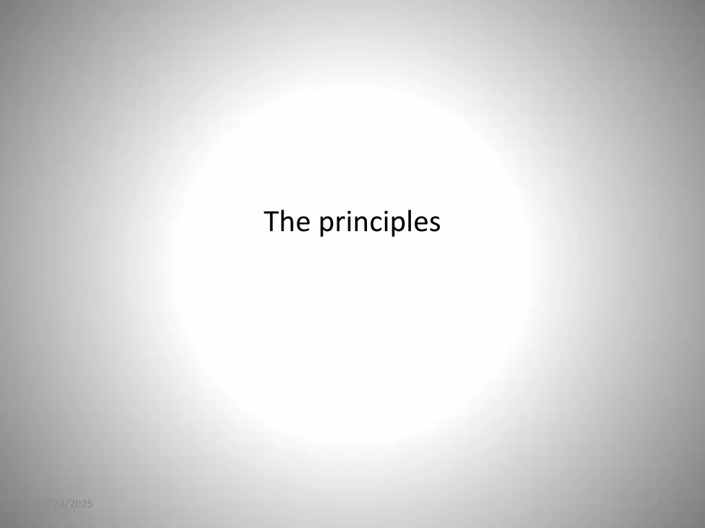the principles
