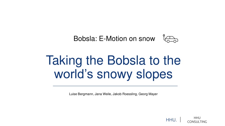 bobsla e motion on snow