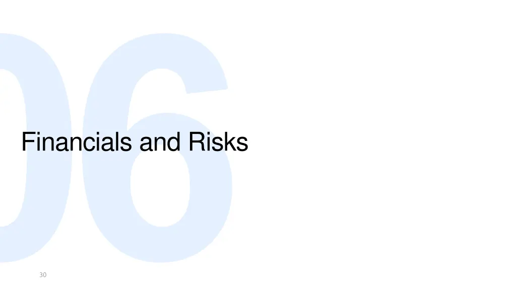 financials and risks