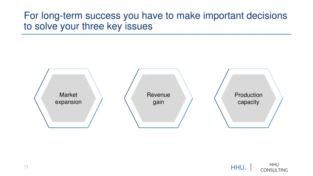 for long term success you have to make important