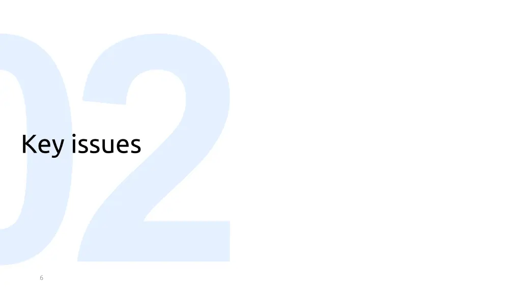 key issues