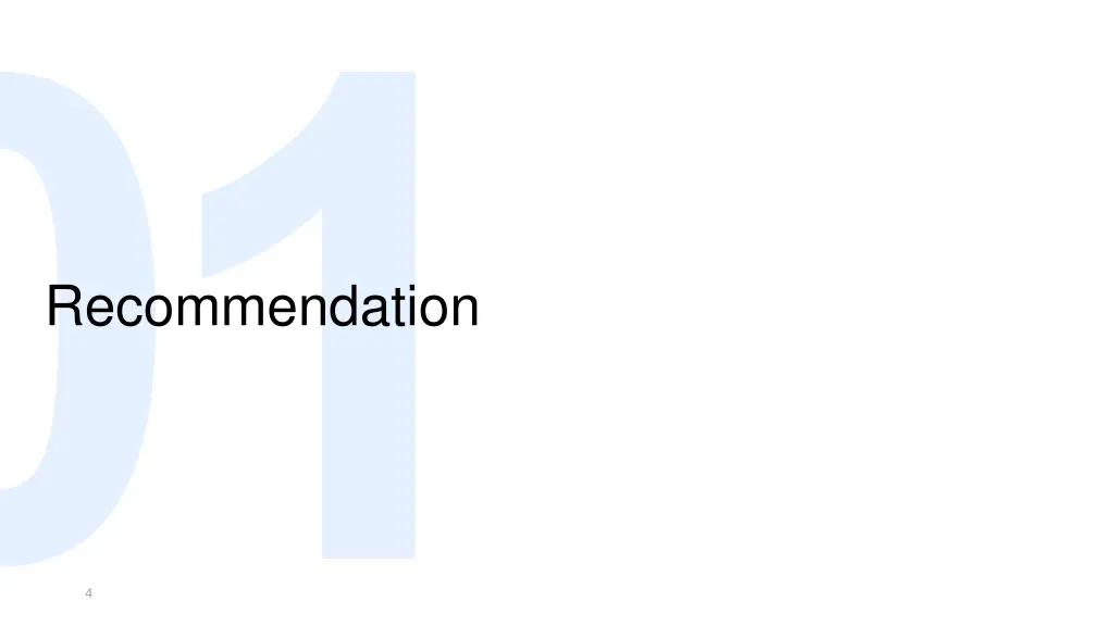 recommendation