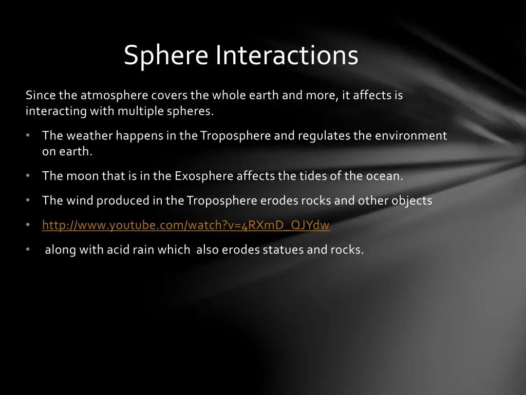 sphere interactions