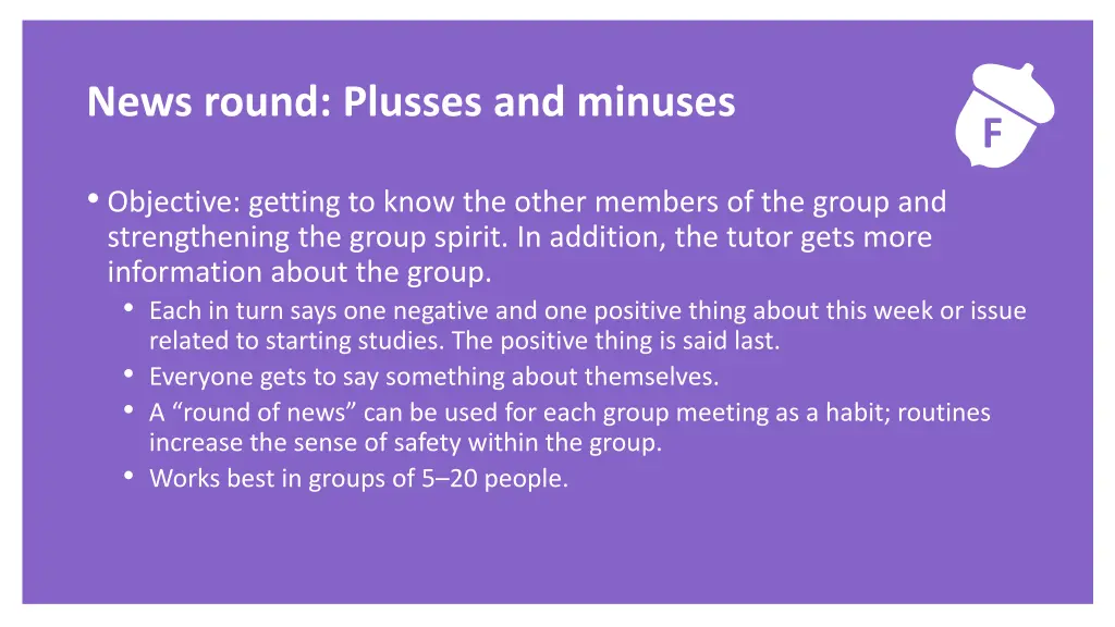 exercise news round plusses and minuses