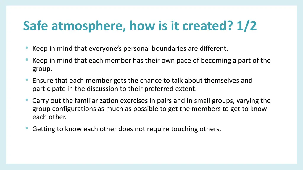 safe atmosphere how is it created 1 2