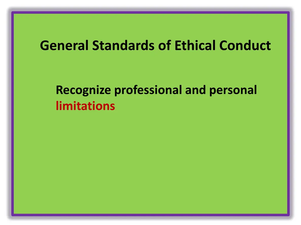 general standards of ethical conduct 2