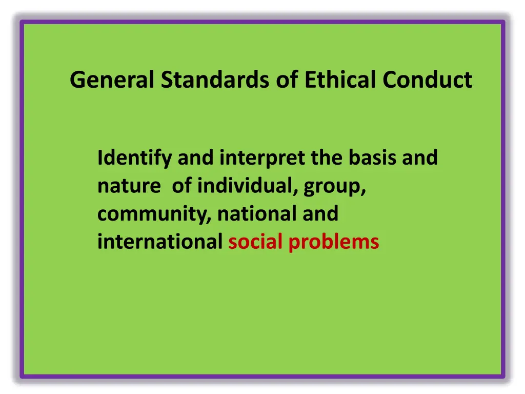 general standards of ethical conduct 7