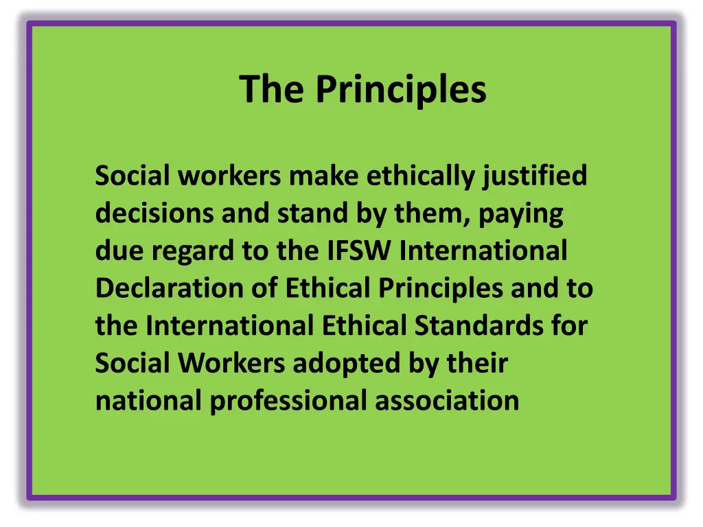 the principles 11