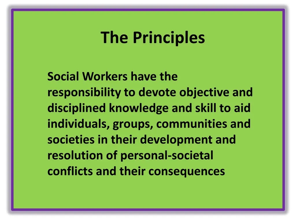 the principles 4