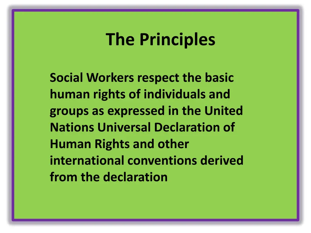 the principles 6