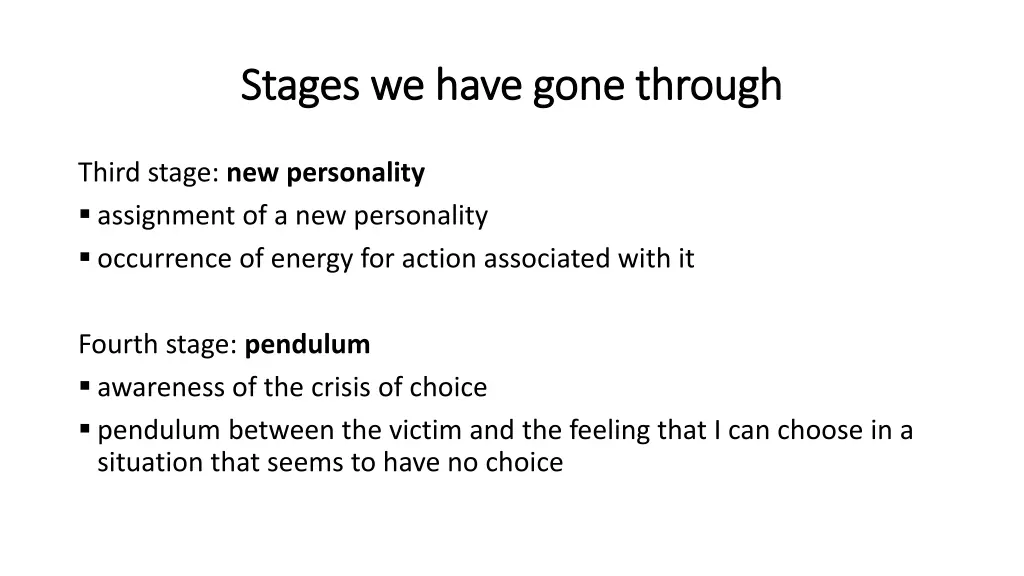 stages we have gone through stages we have gone 1