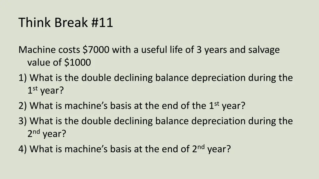 think break 11