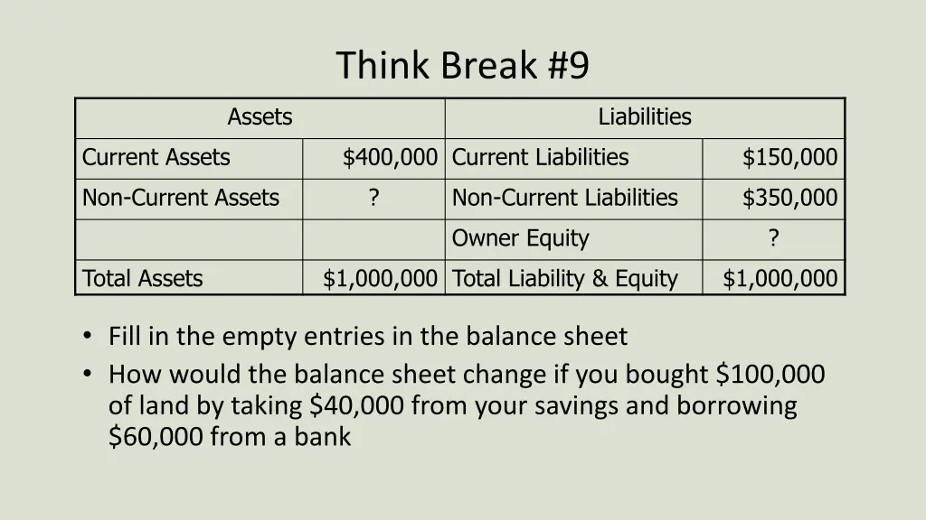 think break 9