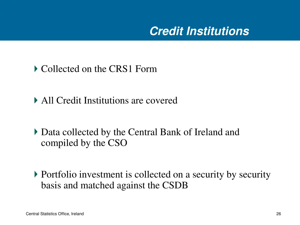 credit institutions