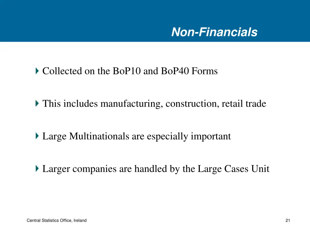 non financials