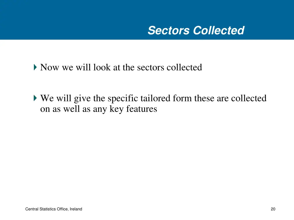 sectors collected