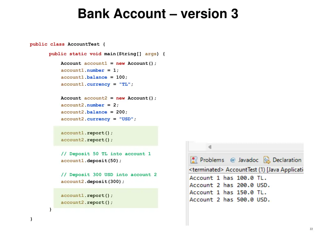 bank account version 3 2
