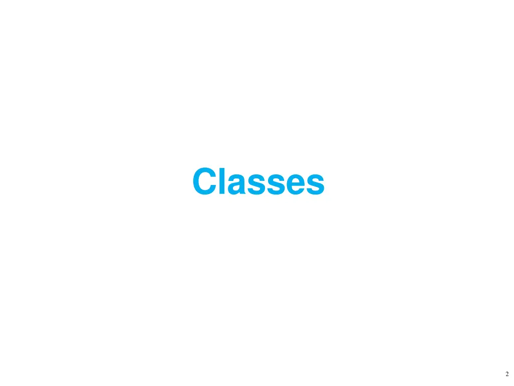 classes