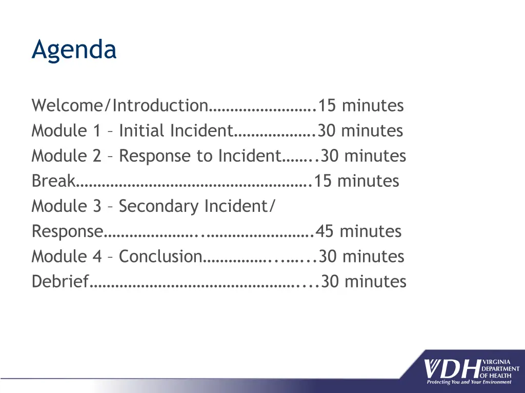 agenda