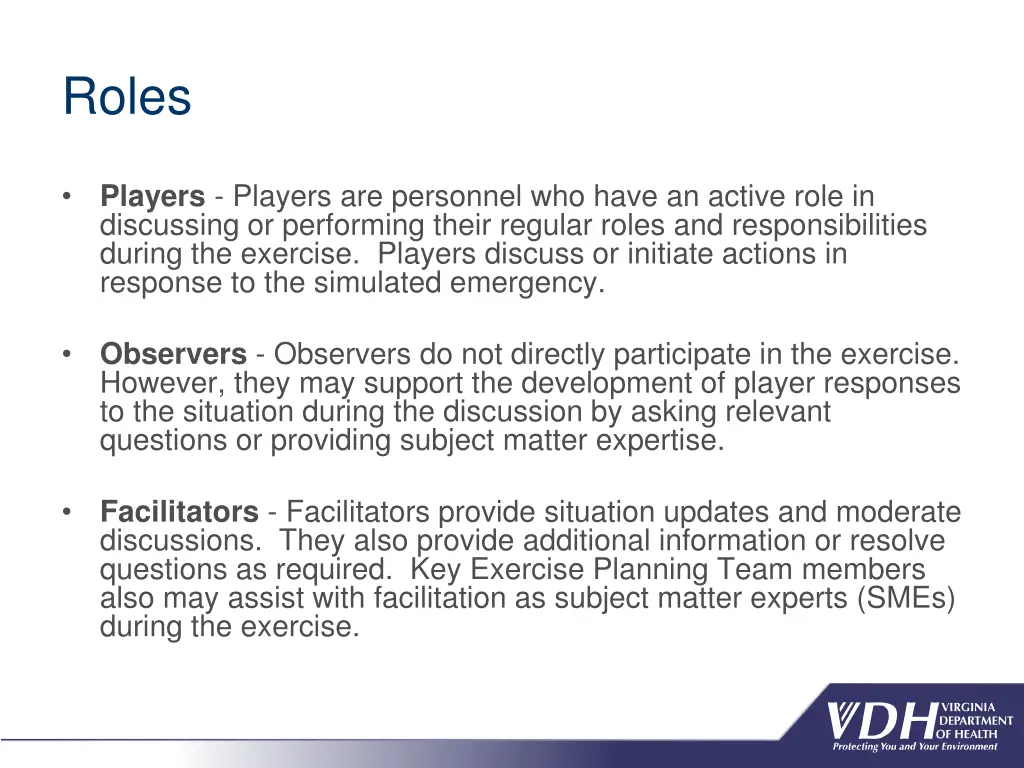 roles